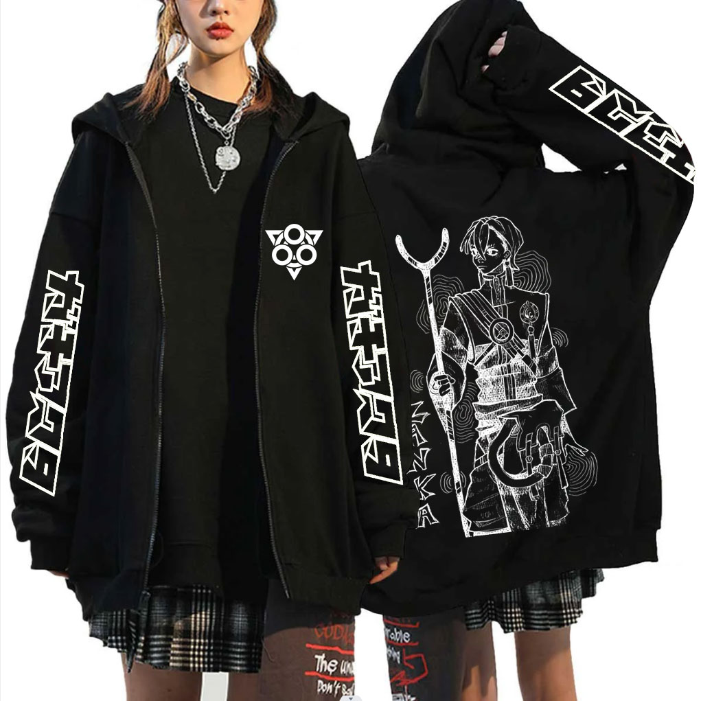Anime Merch Hoodie - Аниме-худи Gachiakuta Zanka на молнии для