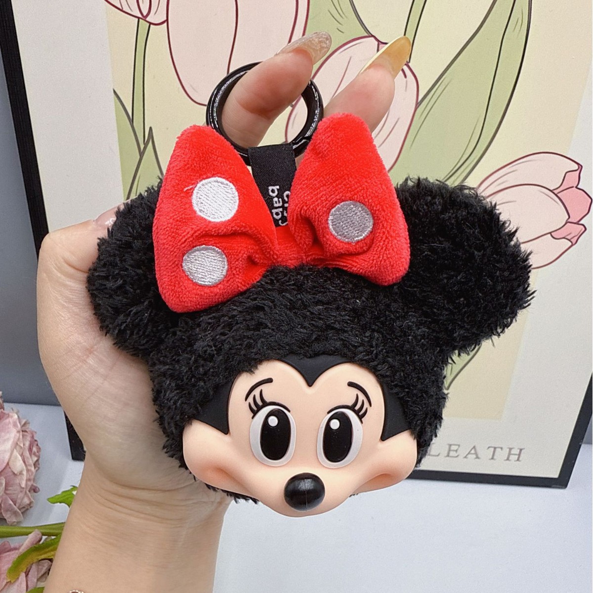 Anime Merchandise Keychain - Микки и Минни, плюшевая кукла, брелок,