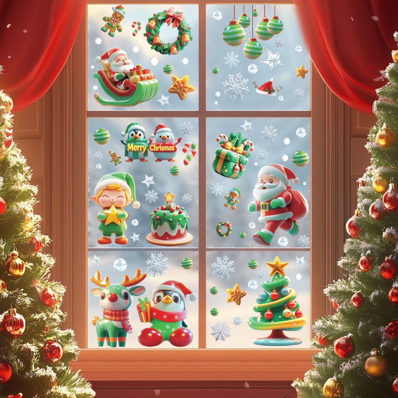 Sticker Sheet Set - 9 листов/набор статических наклеек на стеклянную