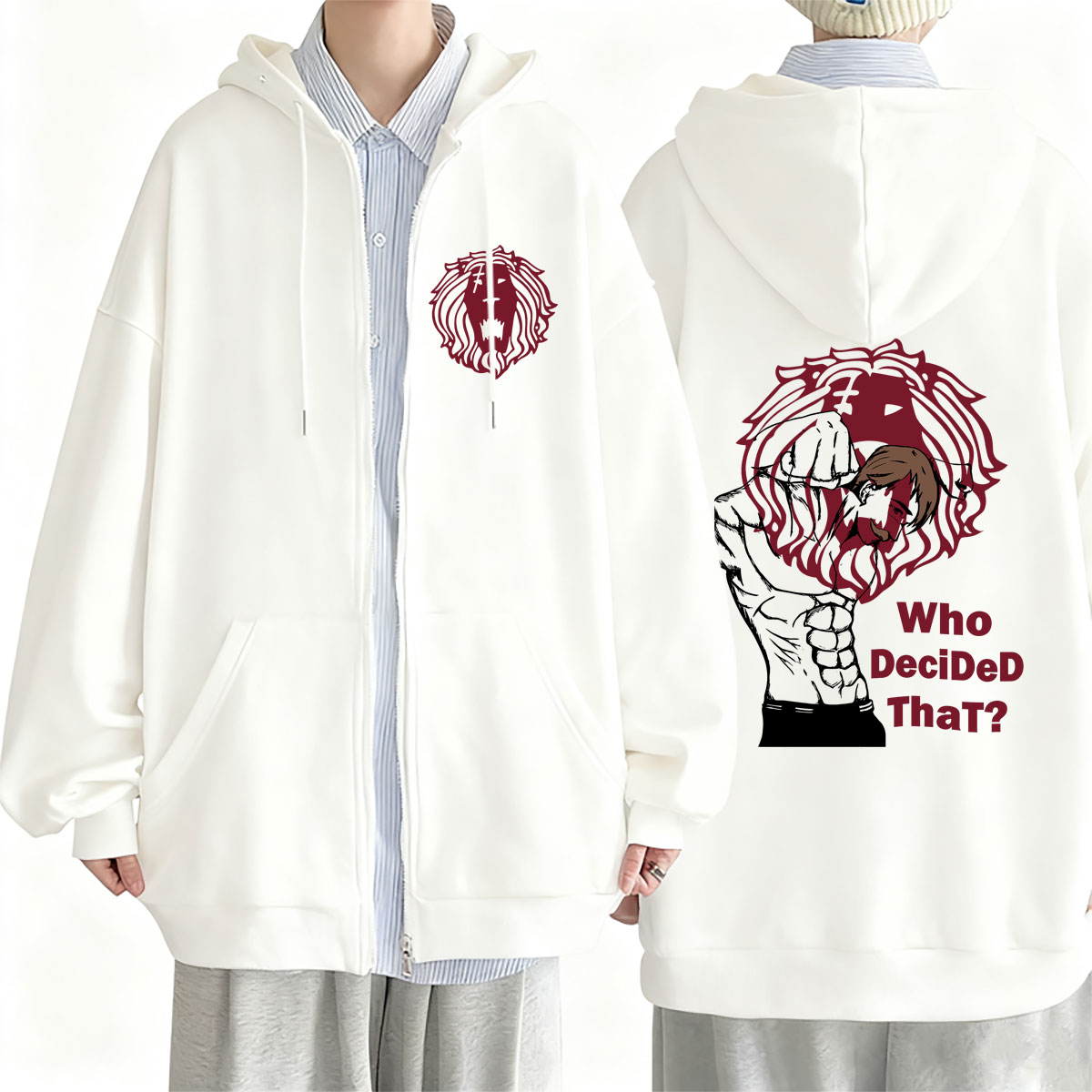 Anime Merch Hoodie - Аниме-худи на молнии «Семь смертных грехов: