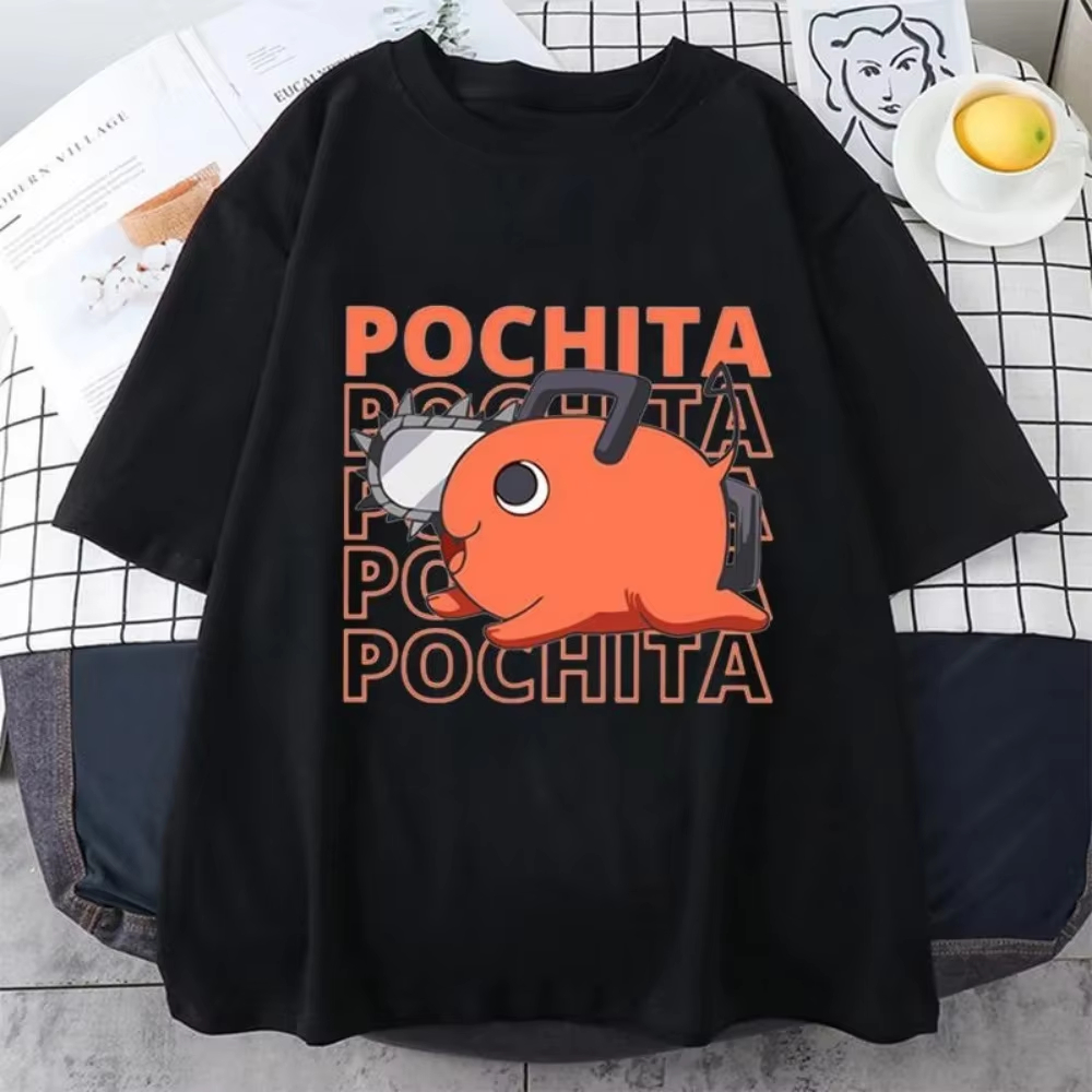 Anime Merch Shopping - Футболка Chainsaw Man Pochita – Модный