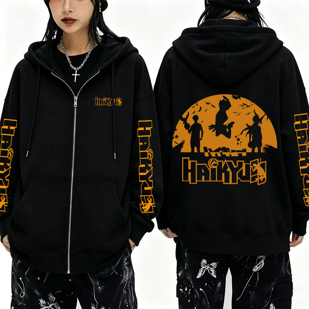 Anime Merch Hoodie - Толстовка на молнии с принтом аниме