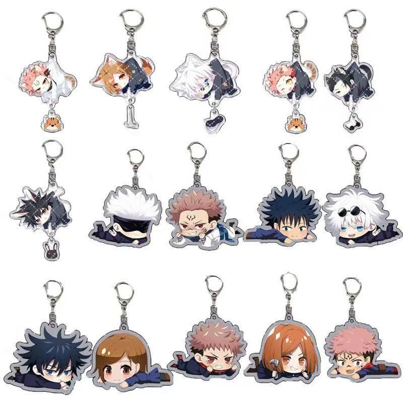 Anime Merchandise Keychain - Новый акриловый брелок Jujutsu Kaisen, милый