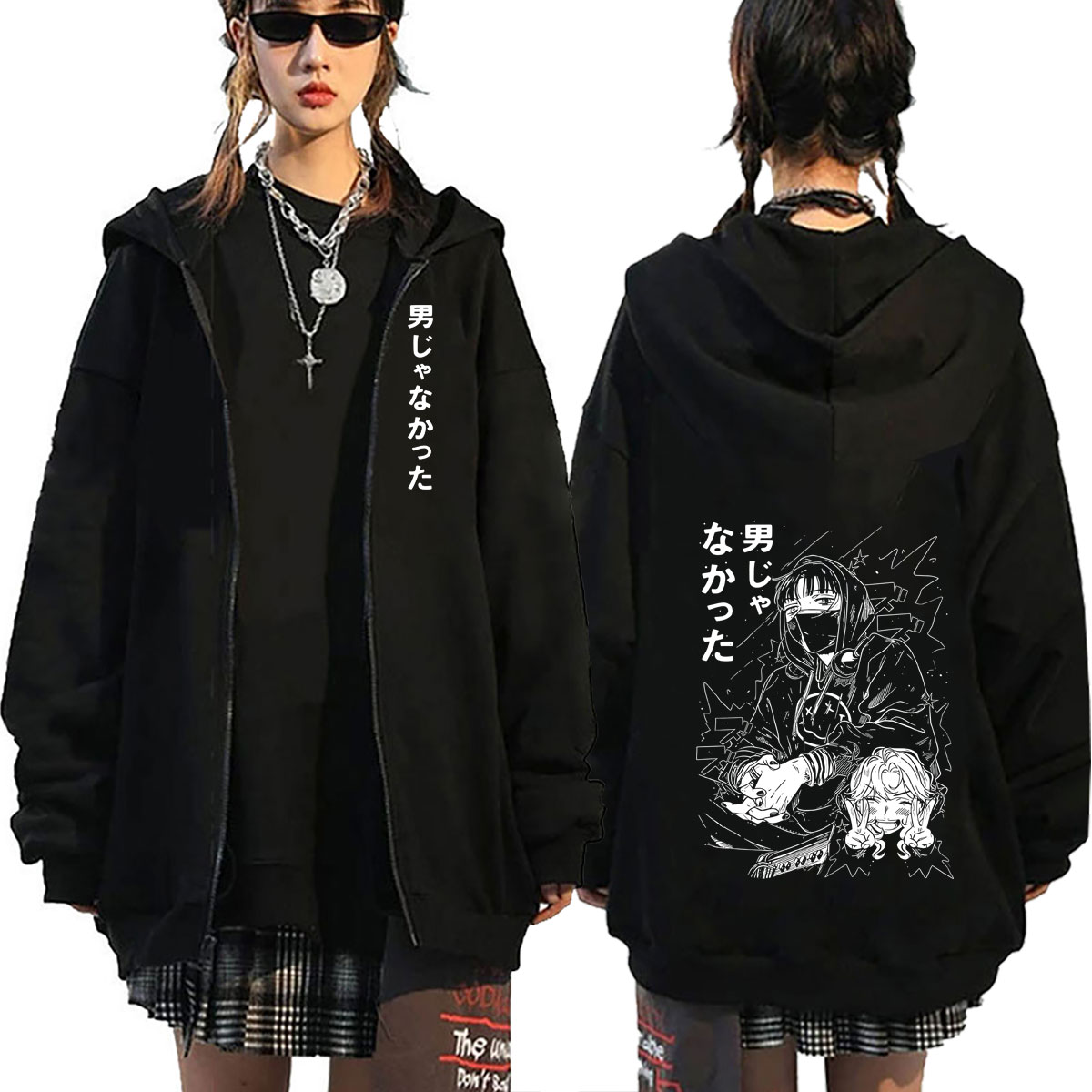 Аниме-худи на молнии с принтом – обзор и цена Anime Merch Hoodie