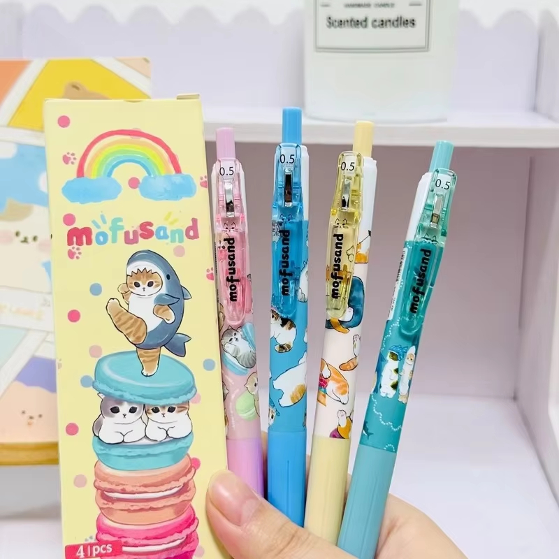4 шт. креативных милых ручек с – обзор и цена Anime Merchandise For Girls
