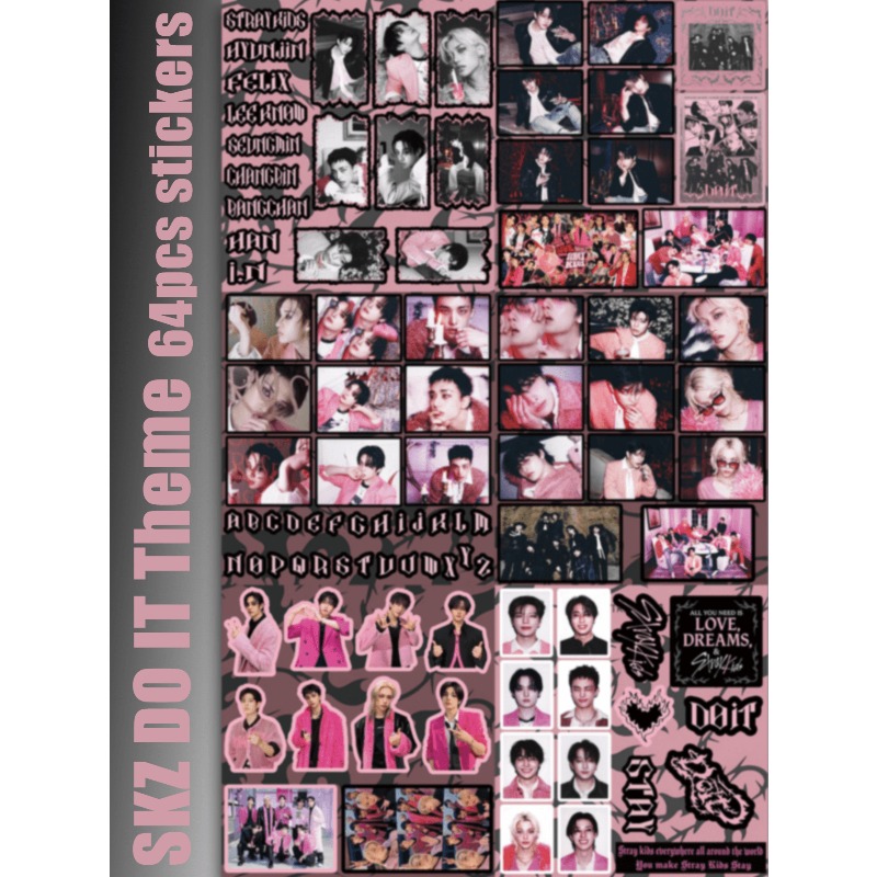 Набор наклеек StrayKid, SK, DO – обзор и цена Sticker Sheet Set
