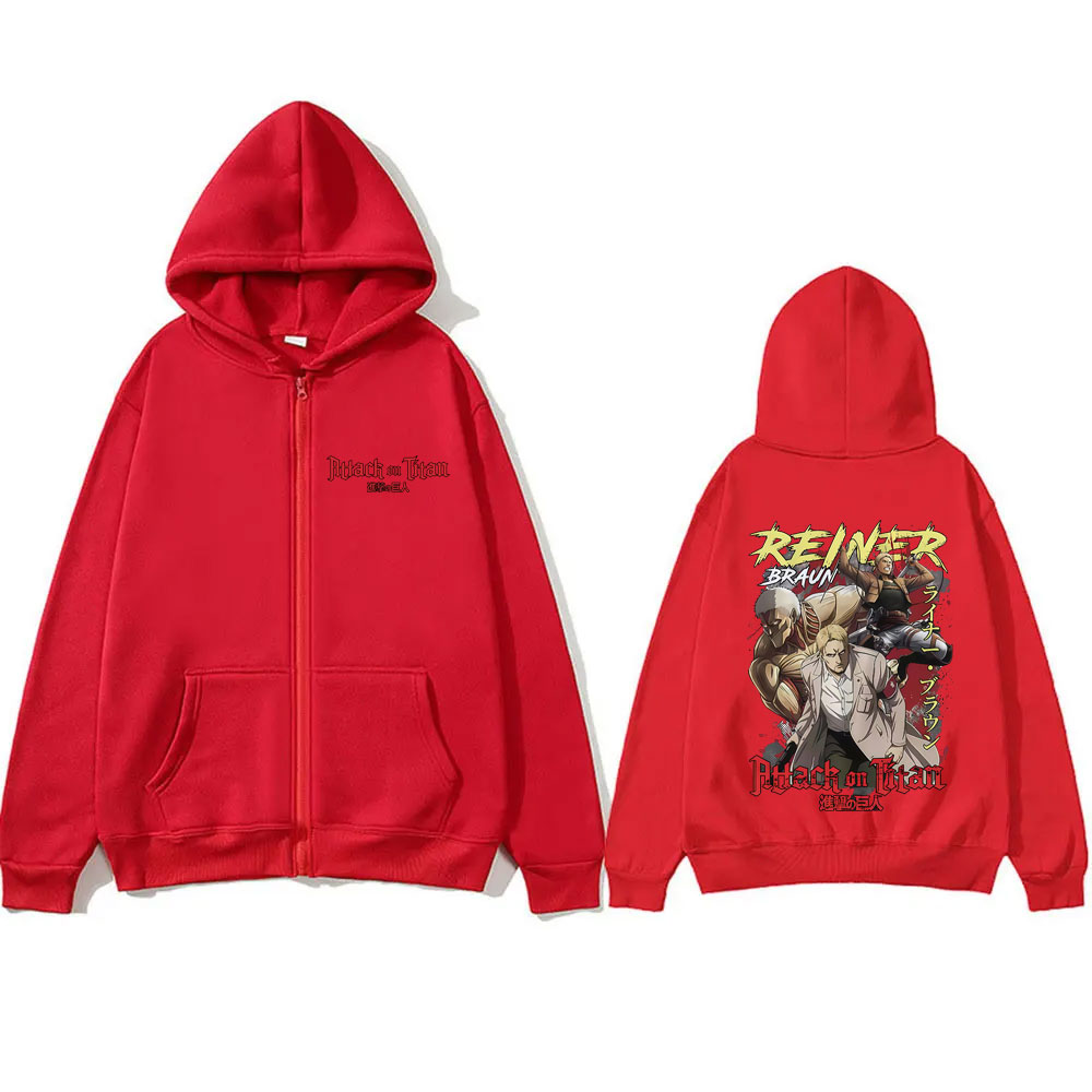 Аниме Атака Титанов Рейнер Бра – обзор и цена Anime Merch Hoodie