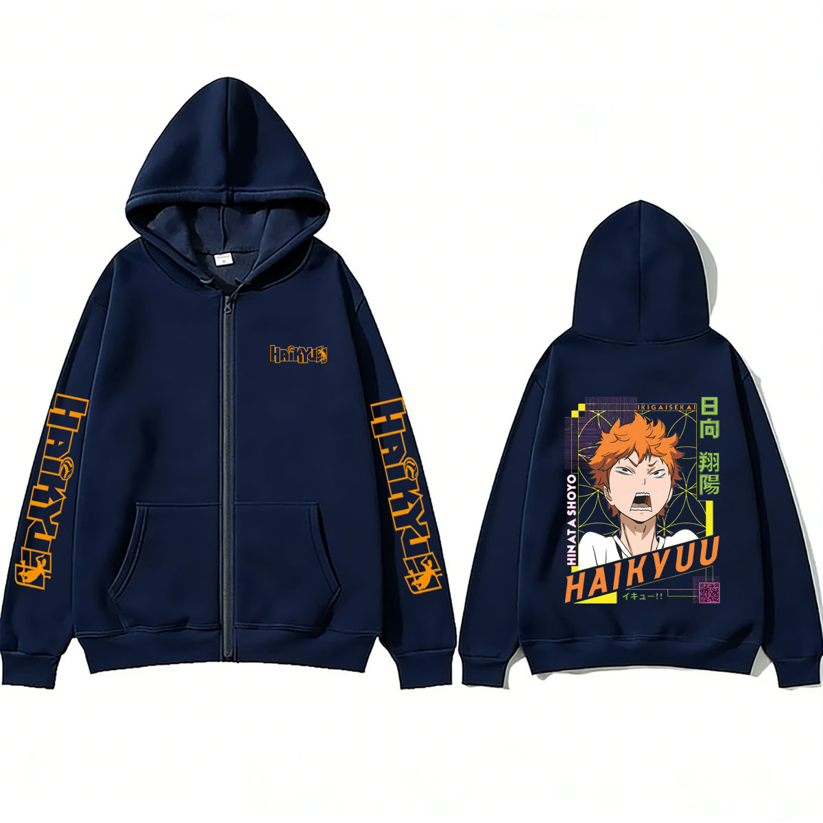 Аниме-толстовка Haikyuu с Хина – обзор и цена Anime Merch Hoodie