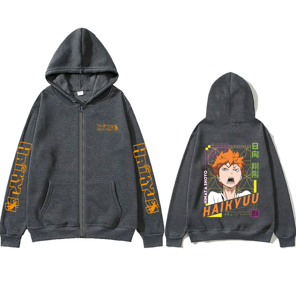 Аниме-толстовка Haikyuu с Хина – обзор и цена Anime Merch Hoodie