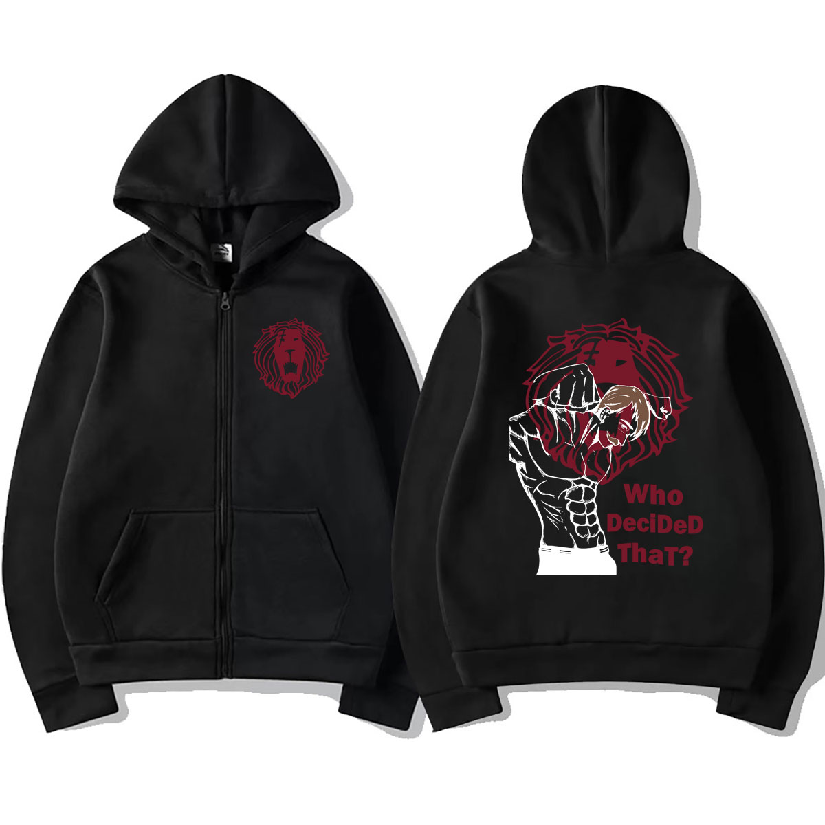Аниме-худи на молнии «Семь сме – обзор и цена Anime Merch Hoodie