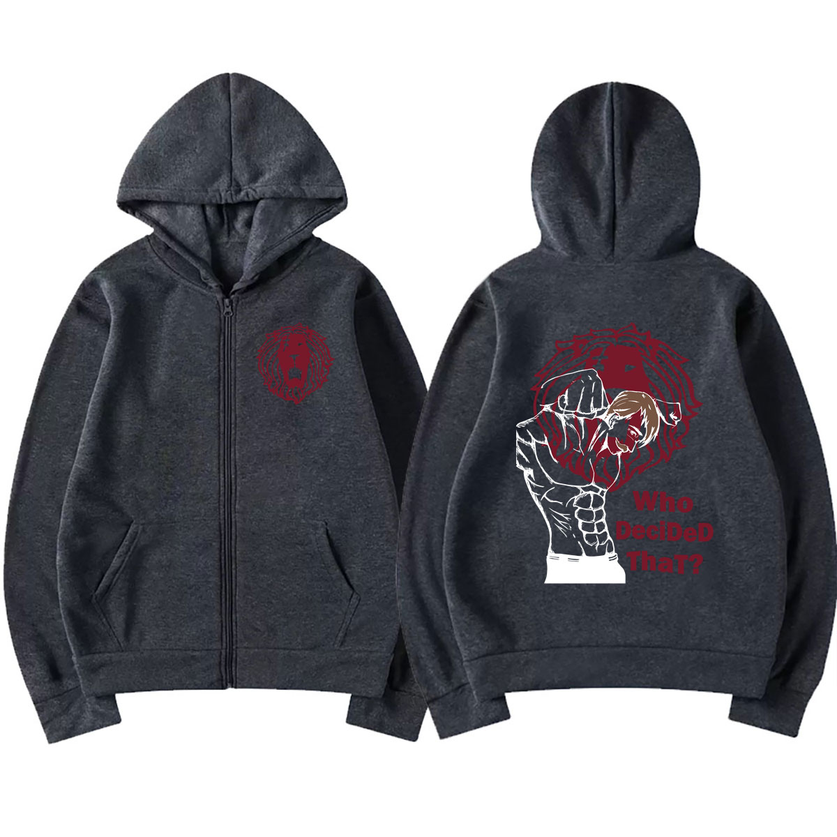 Аниме-худи на молнии «Семь сме – обзор и цена Anime Merch Hoodie