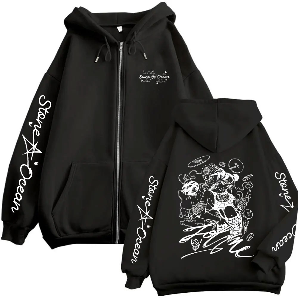 Аниме-худи на молнии «Jojo Biz – обзор и цена Anime Merch Hoodie