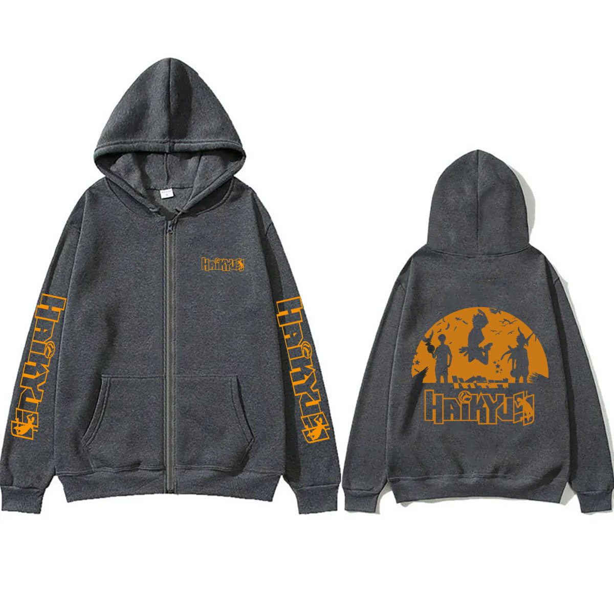 Толстовка на молнии с принтом  – обзор и цена Anime Merch Hoodie