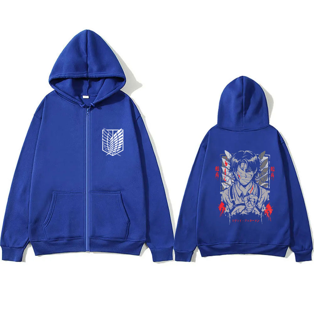 Аниме «Атака Титанов» Леви Аке – обзор и цена Anime Merch Hoodie
