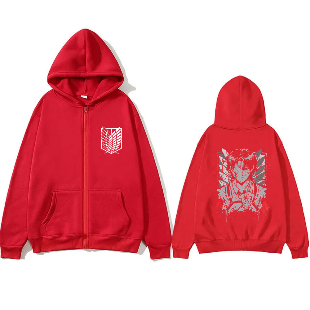 Аниме «Атака Титанов» Леви Аке – обзор и цена Anime Merch Hoodie