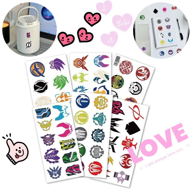 60 листов наклеек с логотипом  – обзор и цена Sticker Sheet Set